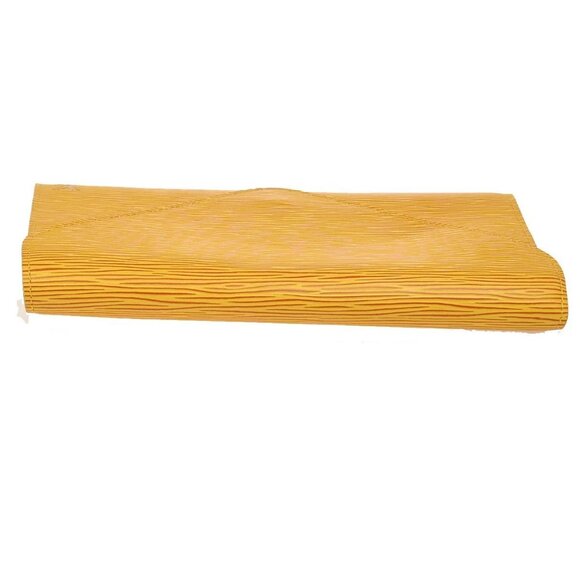 LOUIS VUITTON LV Logo Art Deco Clutch Hand Bag Epi Leather Yellow M52639 05YH583 - Picture 5 of 15